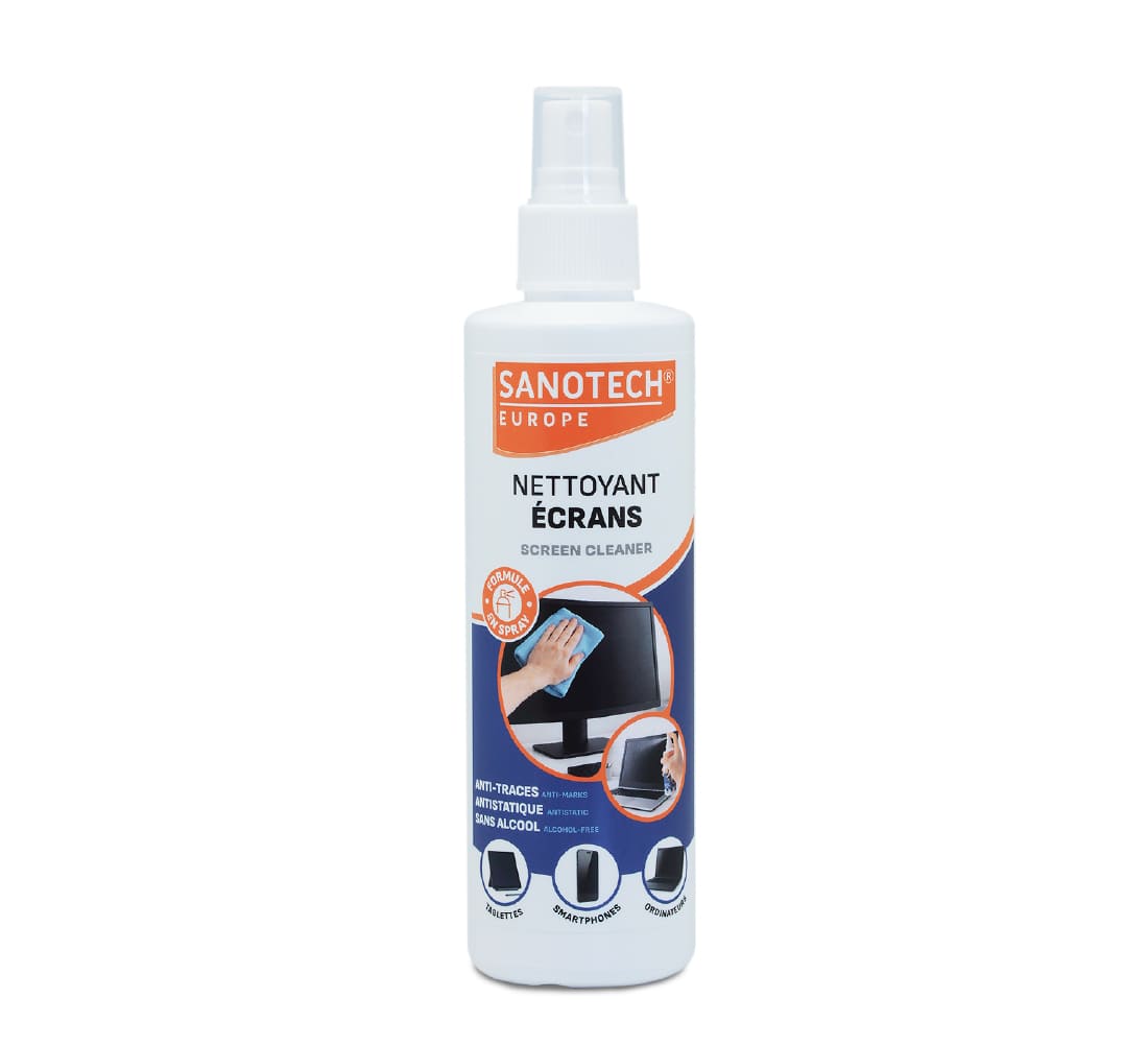 Spray nettoyant informatique pour écran d'ordinateur et smartphone