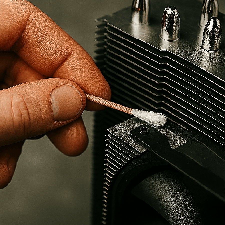 nettoyage d'ordinateur et ventirad